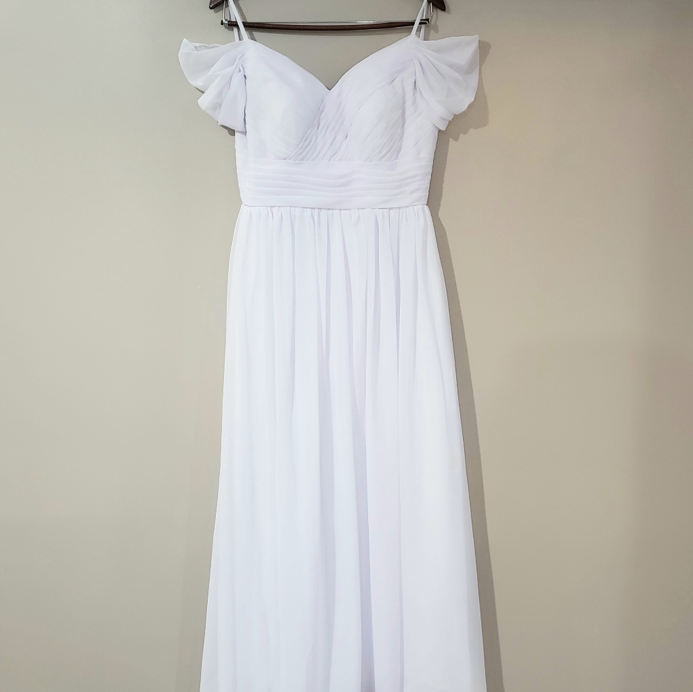 White Gown Special Occasion Gown Wedding - Picture 7 of 7